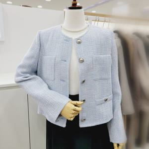 [비지트인뉴욕]노카라 트위드  숏셋업 자켓 VA3JK02_US