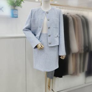 [비지트인뉴욕]트위드자켓 셋업미니스커트 VA3SR02_US