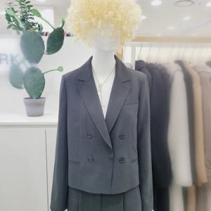 [비지트인뉴욕]반크롭 더블단추 셋업 자켓 VA3JK06v_US