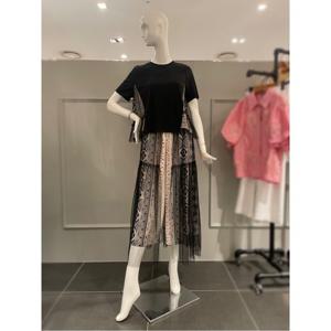 르니앤맥코이 치마바지 망사 배색 티셔츠 셋업 (MM09TP501HJY)