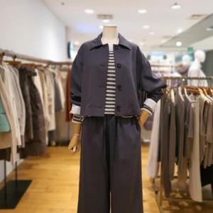 [에잇타임즈]  8TFSSJK9074_소매 턴업 포인트 크롭자켓