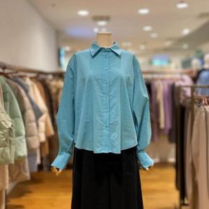 [에잇타임즈]  8TEFABL8046_셔츠형 스트라이프 블라우스