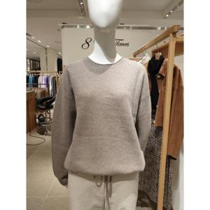 [에잇타임즈]  8TEFANT1423_캐시 벌집짜임 라운드 니트