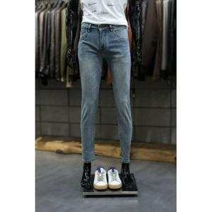 [빠니깔레]MARIO연청스크레치 커팅절개디테일 슬림스판데님팬츠 m-qjean14bl