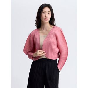 [플리츠미][플리츠미] 돌먼 솔리드 크롭 가디건_PPCDF025001