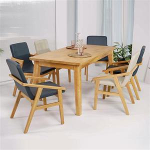 우아미가구 디쉘리 원목 6인 식탁 의자 세트