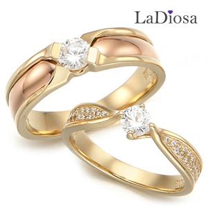 라디오사 18K 커플링 G18D2-9798RO 남녀한쌍세트