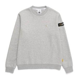 내셔널지오그래픽 남여공용 폴리카터 스몰 로고 맨투맨 N244USW050