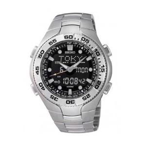 세이코 SNJ013P1 스포츄라 아나디지 월드타임 남성 메탈 시계