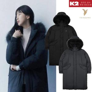K2 겨울 여성 오버핏 씬에어 구스 수지 롱다운/패딩/거위털/KWW24560YD
