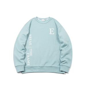 인터크루 남성 루즈핏전사레터링맨투맨 ITV4TM06ALB (라이트블루)