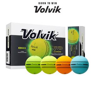 볼빅 비비드 루미나 듀얼코어 골프공 3PC 12구 VIVID