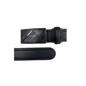 [에스콰이아]남성 체크패턴 소가죽 자동 벨트 EOEFBA292