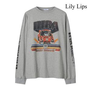 릴리립스  카 프린팅 루즈핏 티셔츠 (YL9TS006)