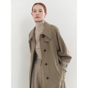 모우트 COCOON BALMACAAN TRENCH COAT_ash khaki [MO22FJK003A]