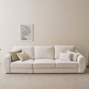 [슬레코폼] COM02 로에브 밀키 포켓스프링 소파 4인용