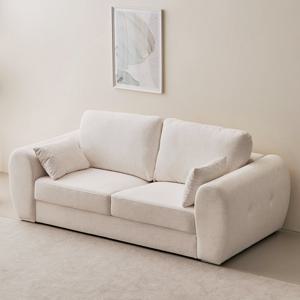 [슬레코폼] COM02 로에브 밀키 포켓스프링 소파 3인용