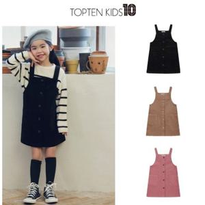 탑텐키즈 MKE4OO2011여아 벨베틴 오버롤 원피스