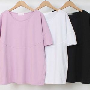 절개 307O450S 가오리 여성큰옷 의류 빅사이즈 반팔티