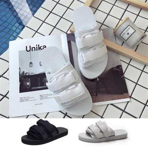 찍찍이슬리퍼 하얀색 커플 찍찍이 슬리퍼 스트랩 샌들 남녀 실내화