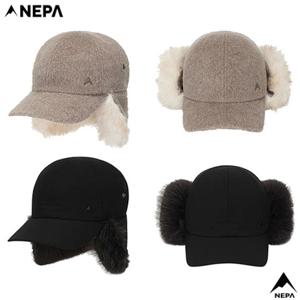 네파 [택가 69.000원](7LF7420) 공용 겨울 아벨 캐주얼 데일리 퍼 볼캡 방한모자(+귀)