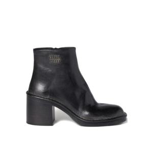 25 FW 미우미우 레더 앵클 부츠 70mm 5T334EF0705OD TP443580540