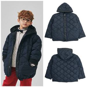 빈[BEEN]HP BZ61JP02DN 네이비 퀼팅 후드 점퍼PG