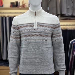 [피에르가르뎅]가을겨울신상 노말핏 패턴 하프집업PPKR4304951_S