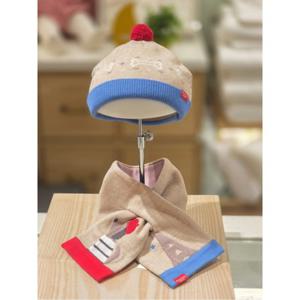 압소바 HK(아기모자) 쇼몽 니트모 리버서블 목도리세트(25FW) (AA2731603)