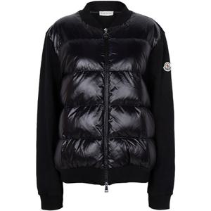 몽클레어 블랙 코튼 믹스 구스 다운 집업 자켓 MAGLIA APERTA 8G00029 89A2Y 999