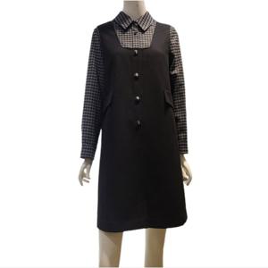 [숲]셔츠 레이어드 리본타이 원피스(SBAOP80)