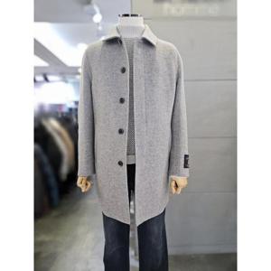 바쏘옴므 세이브존03 바쏘옴므 남자 겨울 라이트베이지 울  구스라이너 하프 코트 WSAFZ4CJ23A