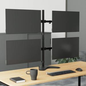 마운트뷰 MV12-C048N 쿼드 모니터암 32인치 주식 모니터 거치대