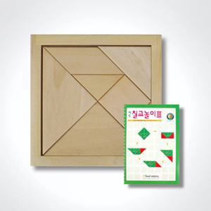 (가베가족)KS1408 원목칠교퍼즐+칠교놀이3단계/탱그램