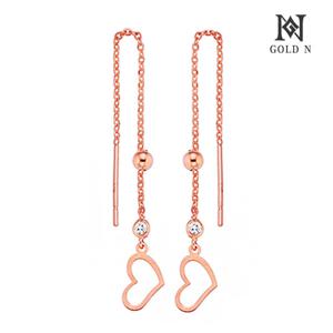 골드앤 14K 링링하트 롱귀걸이 RG