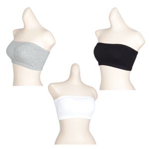 면 튜브탑/요가브라/브라탑/끈없는 브라/오프숄더 이너