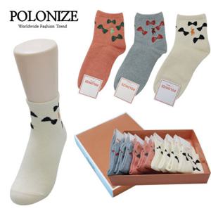 [폴로나이즈] 여성 중목 캐쥬얼 패션양말 10족 세트 (PN3204)