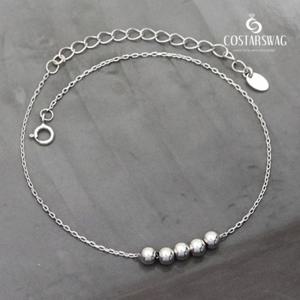 [코스타스웨그]정품925실버 은구슬 실버발찌