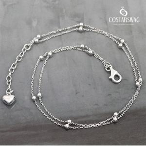 [코스타스웨그]정품925실버 구슬체인 실버발찌