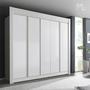 [모로] 에이런 밀키화이트 7.5자 장롱세트 옷장 장농 이불장