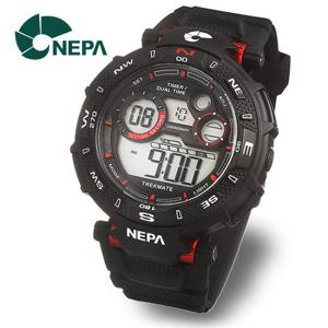 [네파] NEPA 랩타임 스탑워치 군인용 스포츠시계 N316-RED
