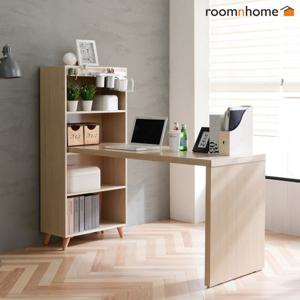 [룸앤홈]위드600책장형책상세트(1200)/책장/책상