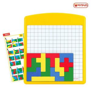 [자석나라] 양면자석 펜토미노 놀이 (수학교구/칠교/테트리스)