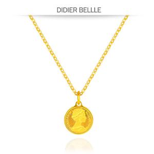 디디에벨라 24K 순금 엘리자베스 코인 목걸이 7.5g