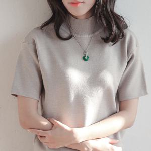 바이데이지 29Bn0356 비취원석 펜던트 실버목걸이