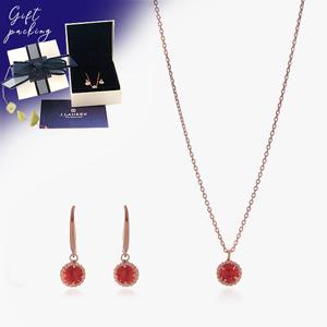 제이로렌 9SE0040 7월탄생석 루비 실버 주얼리세트