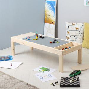 포메리트 원목 레고 테이블 대 + 호환블럭판 2p