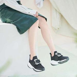 [블루피오레] 큐빅 버클 플라워메쉬 슬립온 BFS810