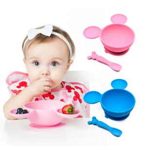 범킨스 디즈니 흡착볼&스푼세트 미키 미니