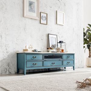 [퍼니프랑] RG 01 1800 블루 TV 드레스 거실장